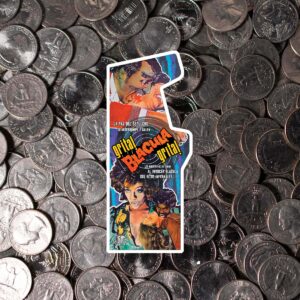 Grita, Blacula Grita cabinet art on a field of quarters